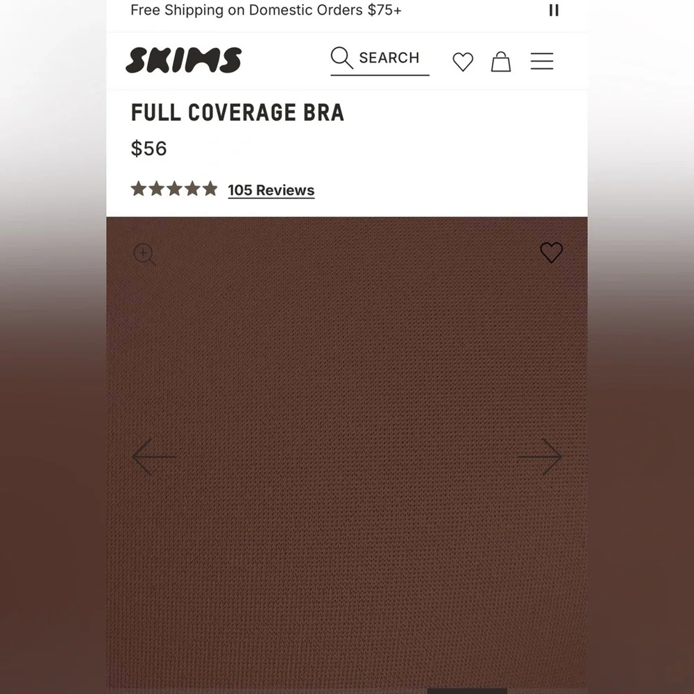 [Skims] NWT Smoothing Full Coverage Lightly Lined Bra - Picture 4 of 6